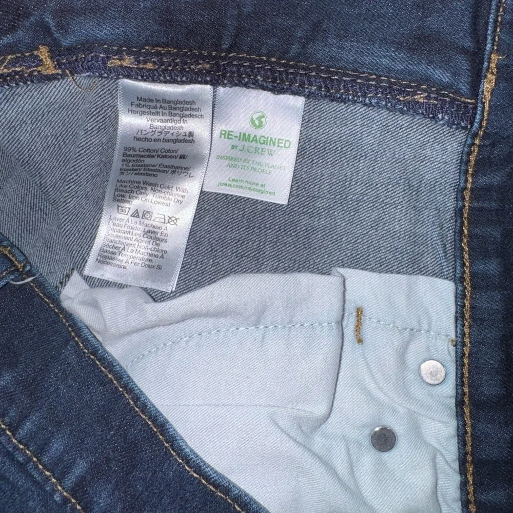 J.CREW Men's Blue Jeans Flex  Slim Stretch W32 L34 Dark  Wash Style AY516